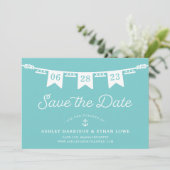 Seeverkehr | Hochzeitsangriffe Save The Date (Stehend Vorderseite)
