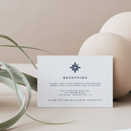 Seeverkehr | Nautical Compass Wedding Reception Ca Einladung