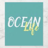 Seeverkehr - OCEAN LIFE Weinetikett (Einzelnes Label)