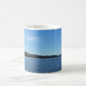 Seevermilions-funkelndes blaues Wasser Kaffeetasse (Mittel)