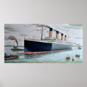 Seeversuche von Effektivwert titanisch Poster