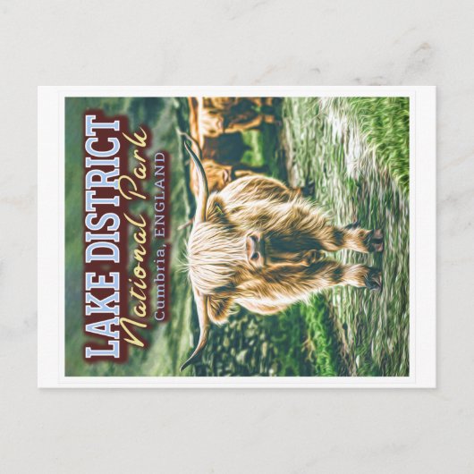 SEEVIERTEL NATIONALPARK - CUMBRIA ENGLAND POSTKARTE (Vorderseite)