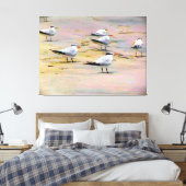 Seevögel an der ruhigen Küste Leinwanddruck (Insitu (Schlafzimmer))