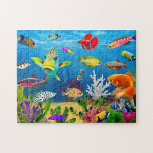 Seevögel Fisch Rätsel Geschenk Unterwasser Meer  Puzzle