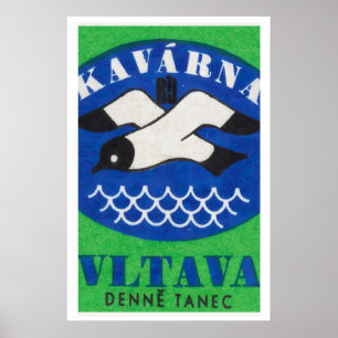 Seevogel - Streichholzschachtel-Druck - Ästhetisch Poster