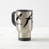 Seevogel-Tasse Reisebecher (Vorderseite Links)