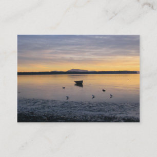 Seevögel und -boot visitenkarte