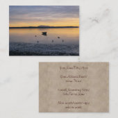 Seevögel und -boot visitenkarte (Vorne/Hinten)