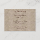 Seevögel und -boot visitenkarte (Rückseite)