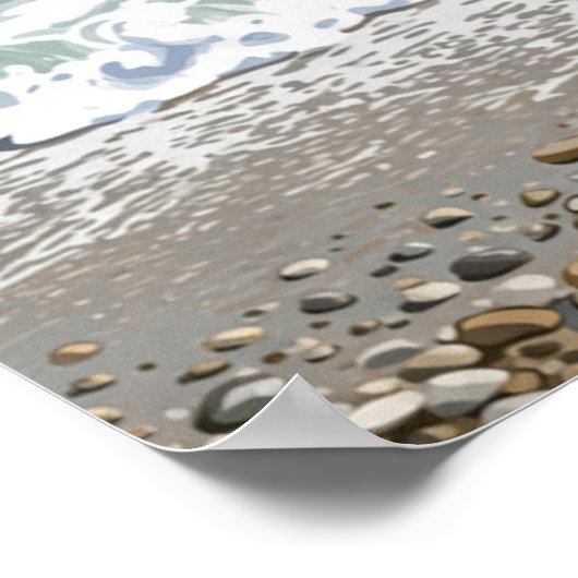 Seewache Mauer Art Poster (Ecke)