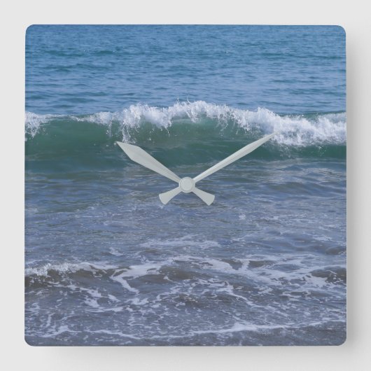 Seewache-Mauer-Uhr Quadratische Wanduhr (Vorderseite)