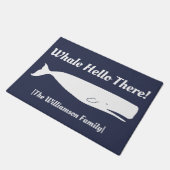 Seewal-hallo dort Marine - personalisiert Fußmatte (Schrägansicht)