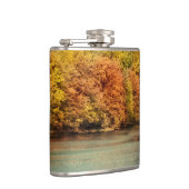 Seewald Bäume Wasser Monogram Whiskey Flask Flachmann (Rechts)