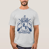 SeeWappen-Delphin-Anker-Ruder-Lorbeer-Schild T-Shirt (Vorderseite)