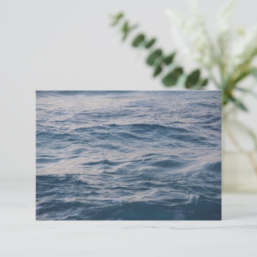 Seewasserdichte Dankeskarte (Stehend Vorderseite)