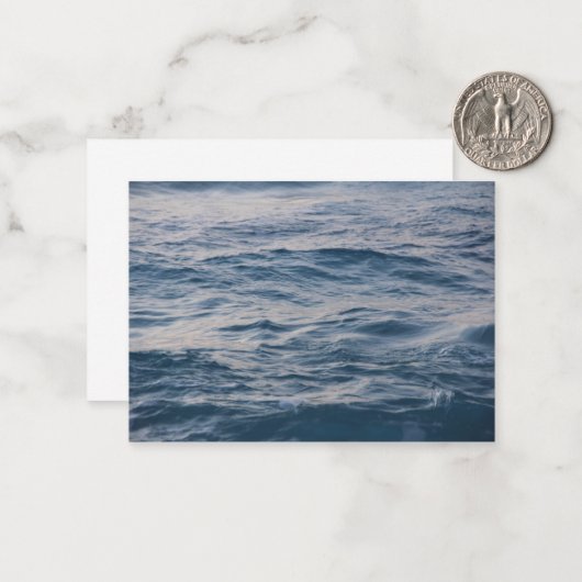 Seewasserdichte Mitteilungskarte (Vorderseite/Rückseite Beispiel)