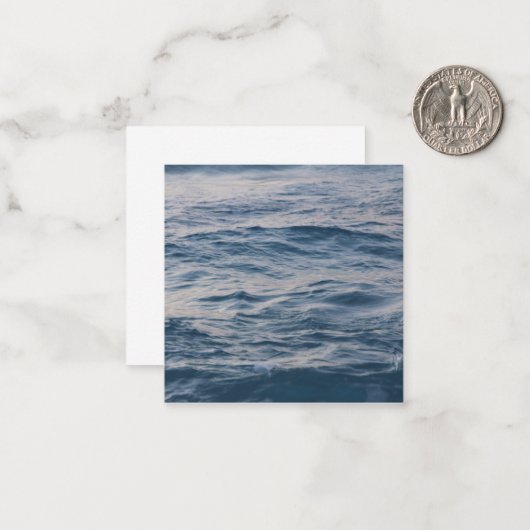 Seewasserdichte Mitteilungskarte (Vorderseite/Rückseite Beispiel)