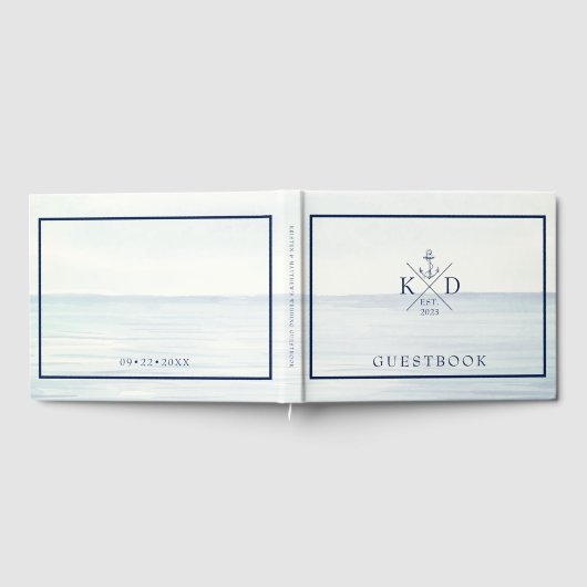 Seewasserfarbe Seezungenmonographie Gästebuch (Voll)