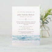 Seewaves-Nautical-Memorial-Service Einladung (Stehend Vorderseite)