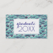 Seewellen-Hintergrund des Foto-Abschluss-| Telefonnummerkarte (Rückseite)