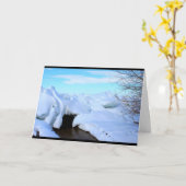 Seewinnebago-Winter-Szene, die an Sie denkt Karte (Gelbe Blume)