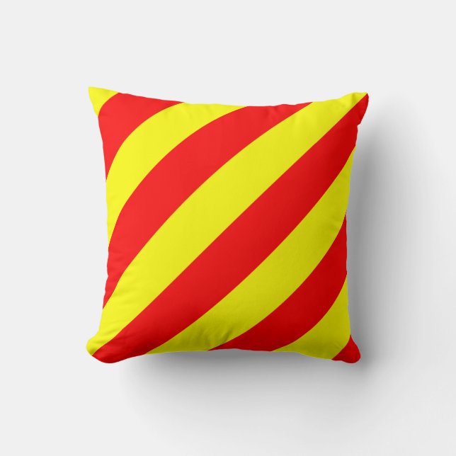 Seeyankee des flaggen-Signal-Buchstabe-Y Kissen (Vorderseite)