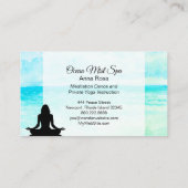 *~* Seeyoga-Ozean-Strandmindfulness-Meditation Visitenkarte (Rückseite)