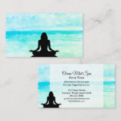 *~* Seeyoga-Ozean-Strandmindfulness-Meditation Visitenkarte (Vorne/Hinten)