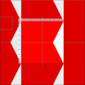 Seezeichen-Code-Flaggen-Buchstabe B "Bravo " Stoff (Kachel)