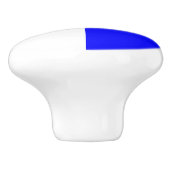 Seezeichen-Code-Flaggen-Buchstabe ein Alpha Keramikknauf (Seitenansicht)