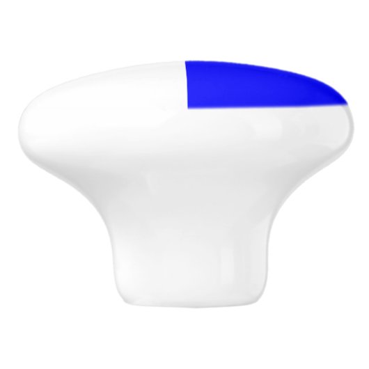 Seezeichen-Code-Flaggen-Buchstabe ein Alpha Keramikknauf (Seitenansicht)