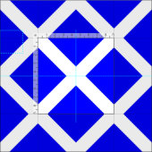 Seezeichen-Code-Flaggen-Buchstabe M "Mike " Stoff (Kachel)