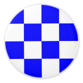 Seezeichen-Code-Flaggen-Buchstabe N November Keramikknauf (Vorderseite)