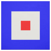 Seezeichen-Code-Flaggen-Buchstabe W "Whisky " Stoff (Muster)