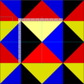 Seezeichen-Code-Flaggen-Buchstabe Z "Zulu " Stoff (Kachel)
