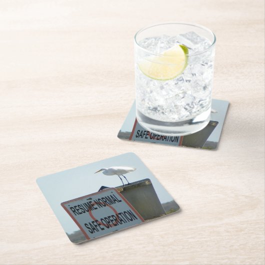 Seezeichen-Untersetzer Rechteckiger Pappuntersetzer (Vor Ort)