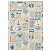 Seezeitungs-Muster Klemmbrett (Rückseite)