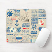 Seezeitungs-Muster Mousepad (Mit Mouse)