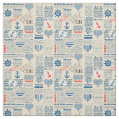 Seezeitungs-Muster Stoff (Muster)