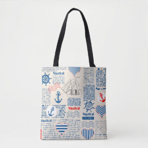 Seezeitungs-Muster Tasche