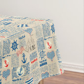 Seezeitungs-Muster Tischdecke (Beispiel)