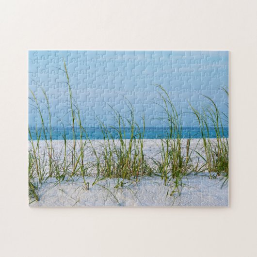 Seeziegel im weißen Sand Puzzle (Horizontal)