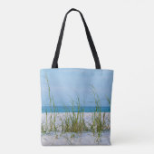 Seeziegel im weißen Sand Tasche (Rückseite)