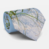 Seeziegel in weißen Sand-Neck-Tie Krawatte (Gerollt)