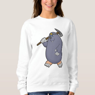 Seezunge als Bauer mit Pickaxe & Spotlight Sweatshirt