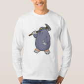 Seezunge als Bauer mit Pickaxe & Spotlight T-Shirt (Vorderseite)