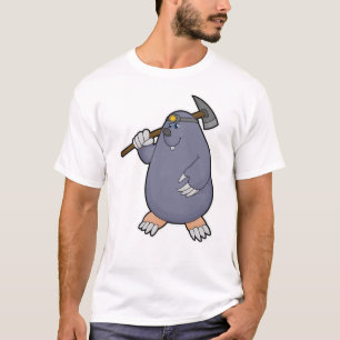 Seezunge als Bauer mit Pickaxe & Spotlight T-Shirt