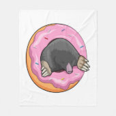 Seezunge mit Donut Fleecedecke (Vorderseite)