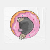 Seezunge mit Donut Fleecedecke (Vorderseite (Horizontal))