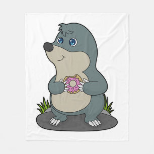 Seezunge mit Donut Fleecedecke